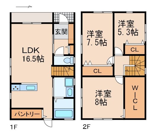 プルーム小雑賀の物件間取画像